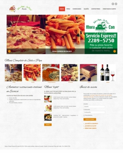 Captura de pantalla de la página web de Sale e Pepe